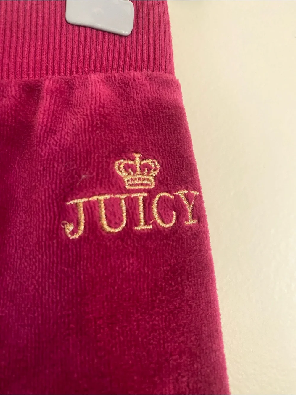 Juicy Couture Kids Velour Hoodie & Pants Set - Deep Berry Pink Size 8/10